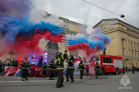 День пожарной охраны Центрального района СПб Манежная площадь
