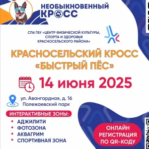 Красносельский кросс «Быстрый пёс» Полежаевский парк