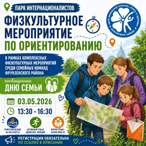 Мероприятие по ориентированию (регистрация окончена) Парк Интернационалистов