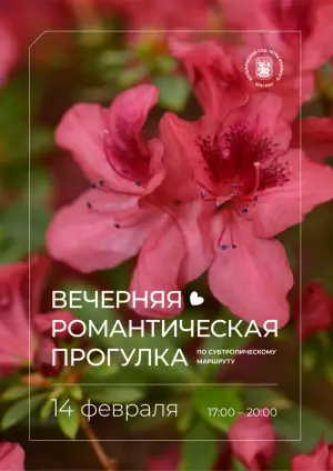 Романтическая вечерняя прогулка по Ботаническому саду Ботанический сад Петра Великого