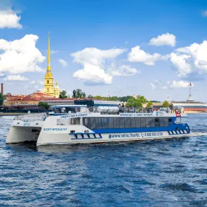 Скоростной катамаран из Санкт-Петербурга до «Острова фортов» Дворцовая пристань (Дворцовая наб, д.36)